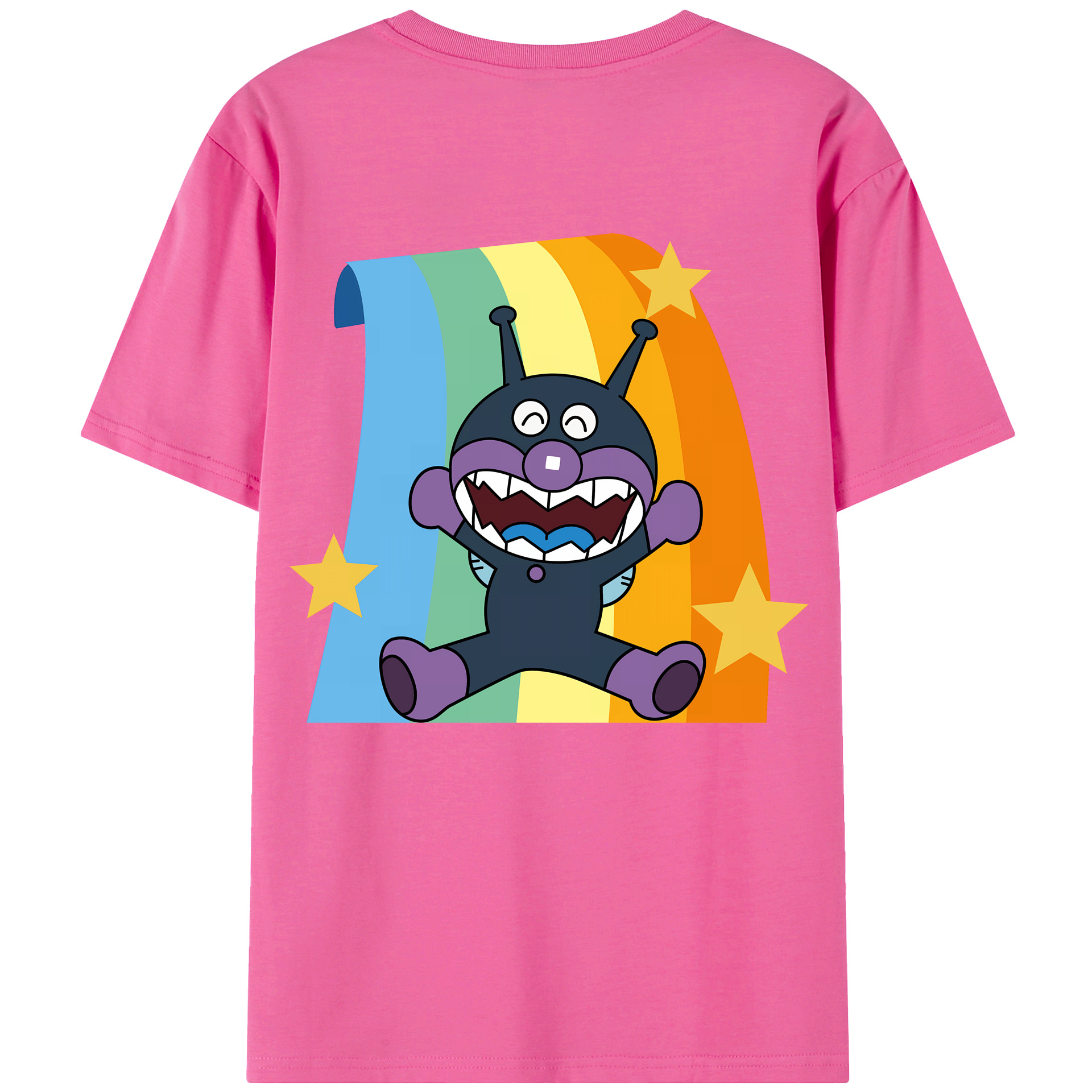 （画像用） アンパンマン Anpanman レディース半袖Tシャツ(バックプリント)
